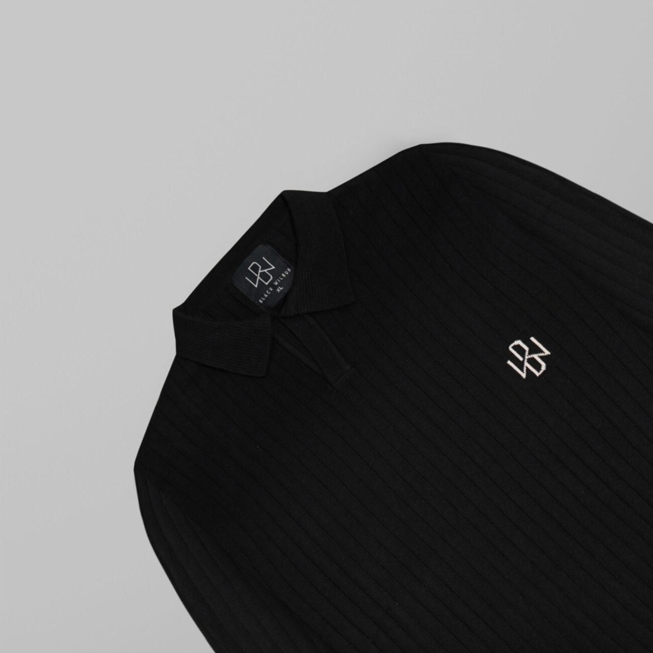 Bar Knitted Full Sleeves Polo