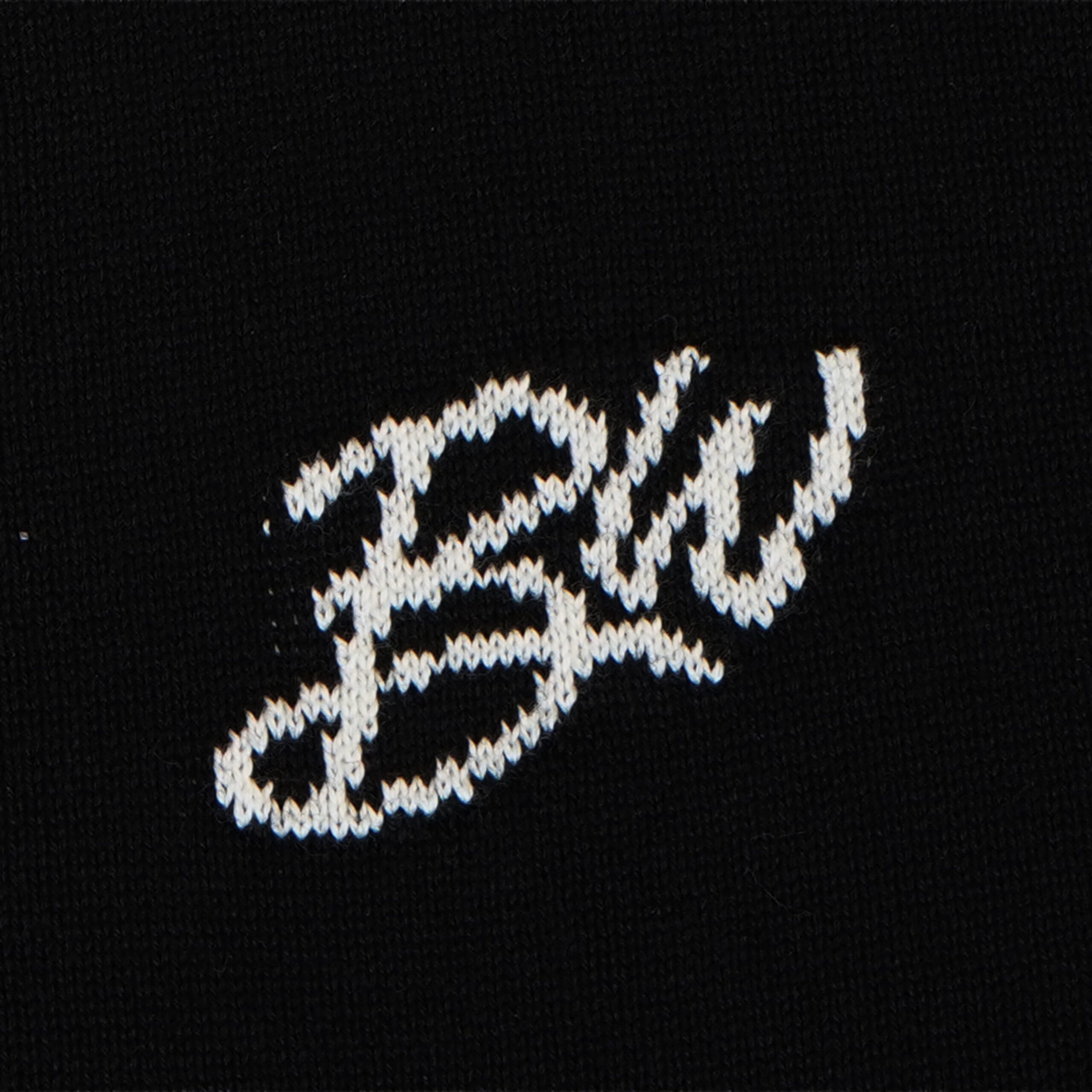 Zip-up Full Sleeves Knitted Polo - Image 3