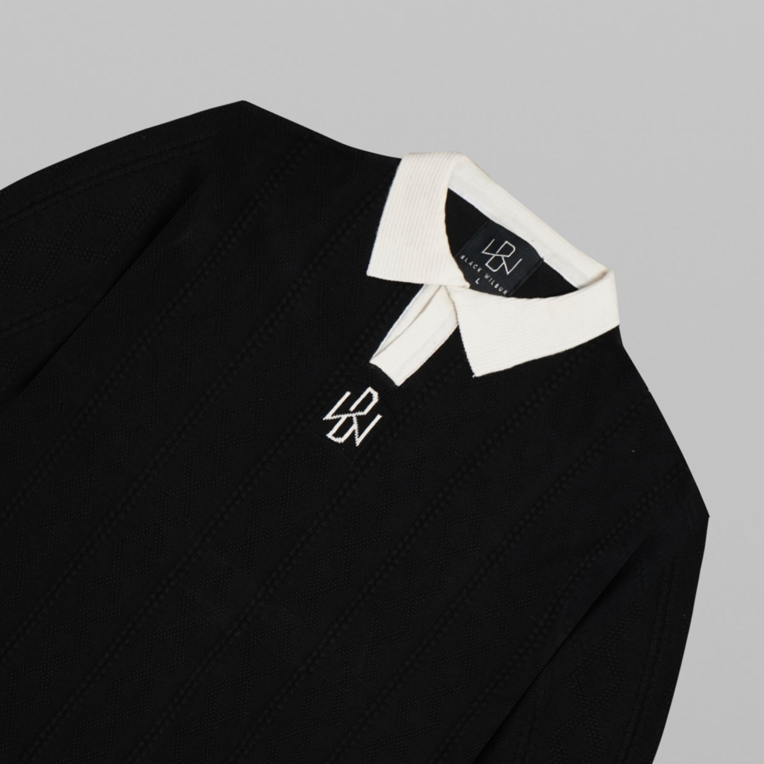 Contrast Rib Knit Polo - Image 6