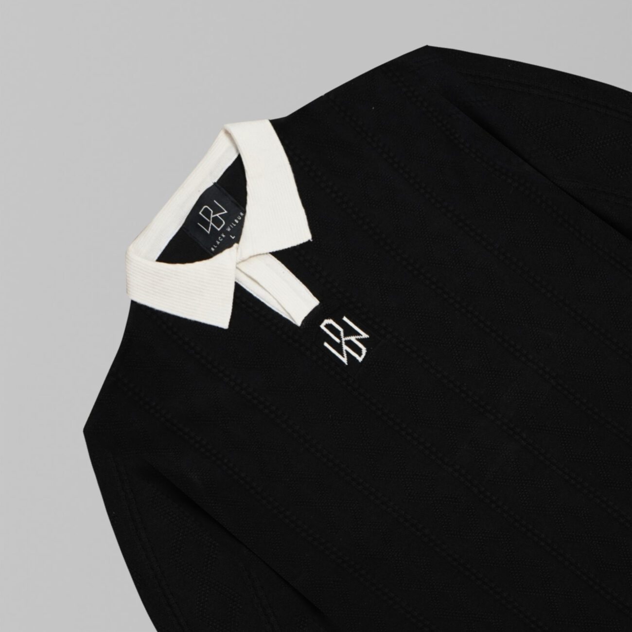 Contrast Rib Knit Polo