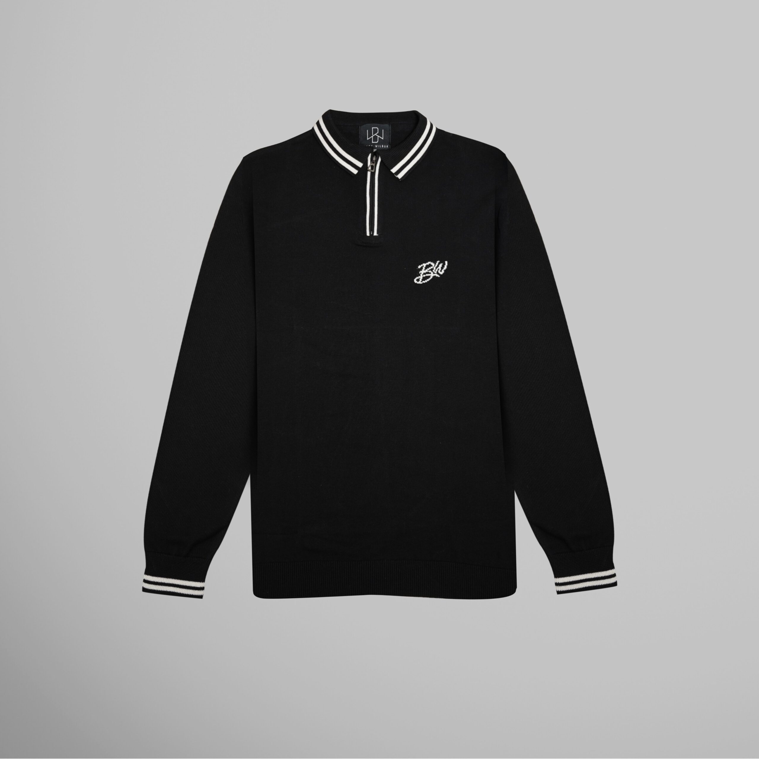 Zip-up Dual Tone Full Sleeves Knitted - Image 4