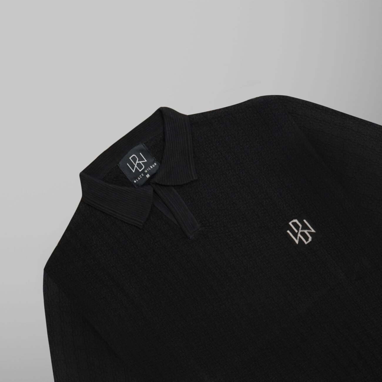 Wavy Knit Polo