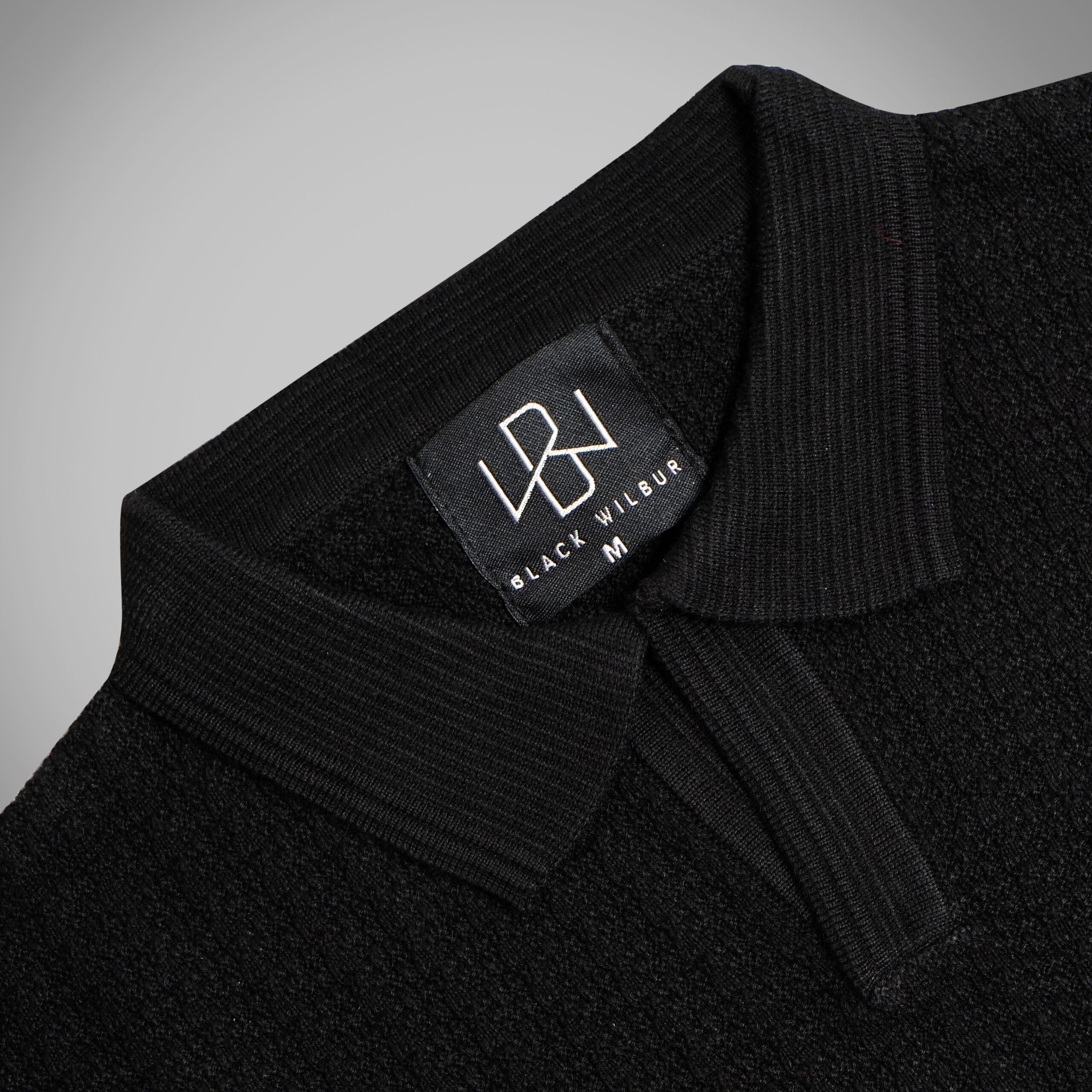 Wavy Knit Polo