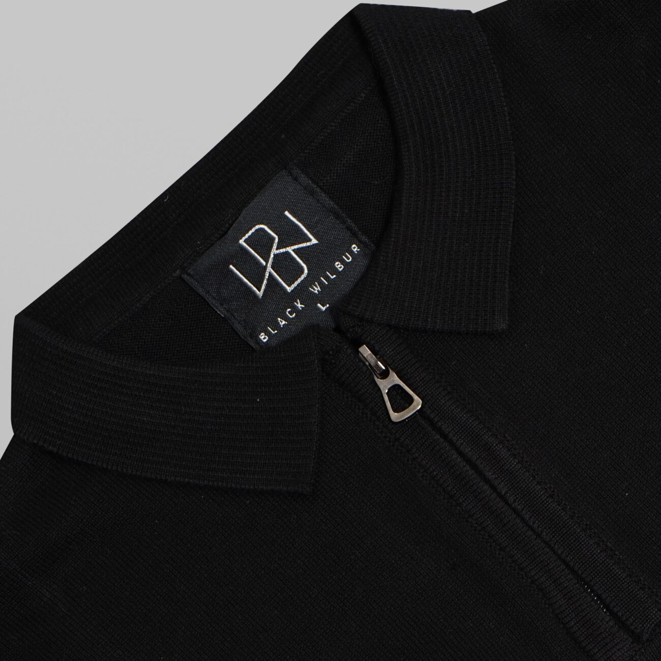 Zip-up Full Sleeves Knitted Polo - Image 7
