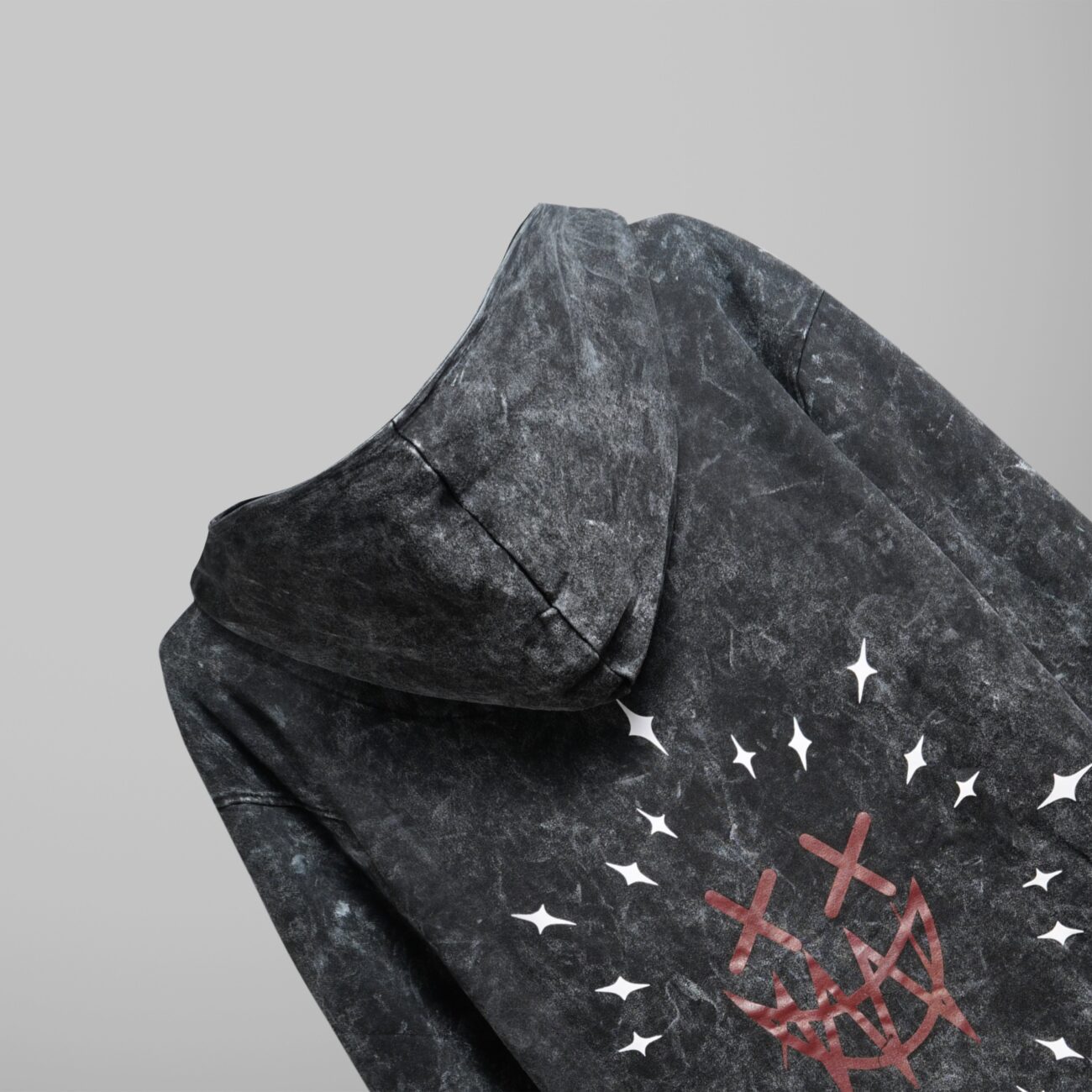 Essentials || acidwash Hoodie - Image 3